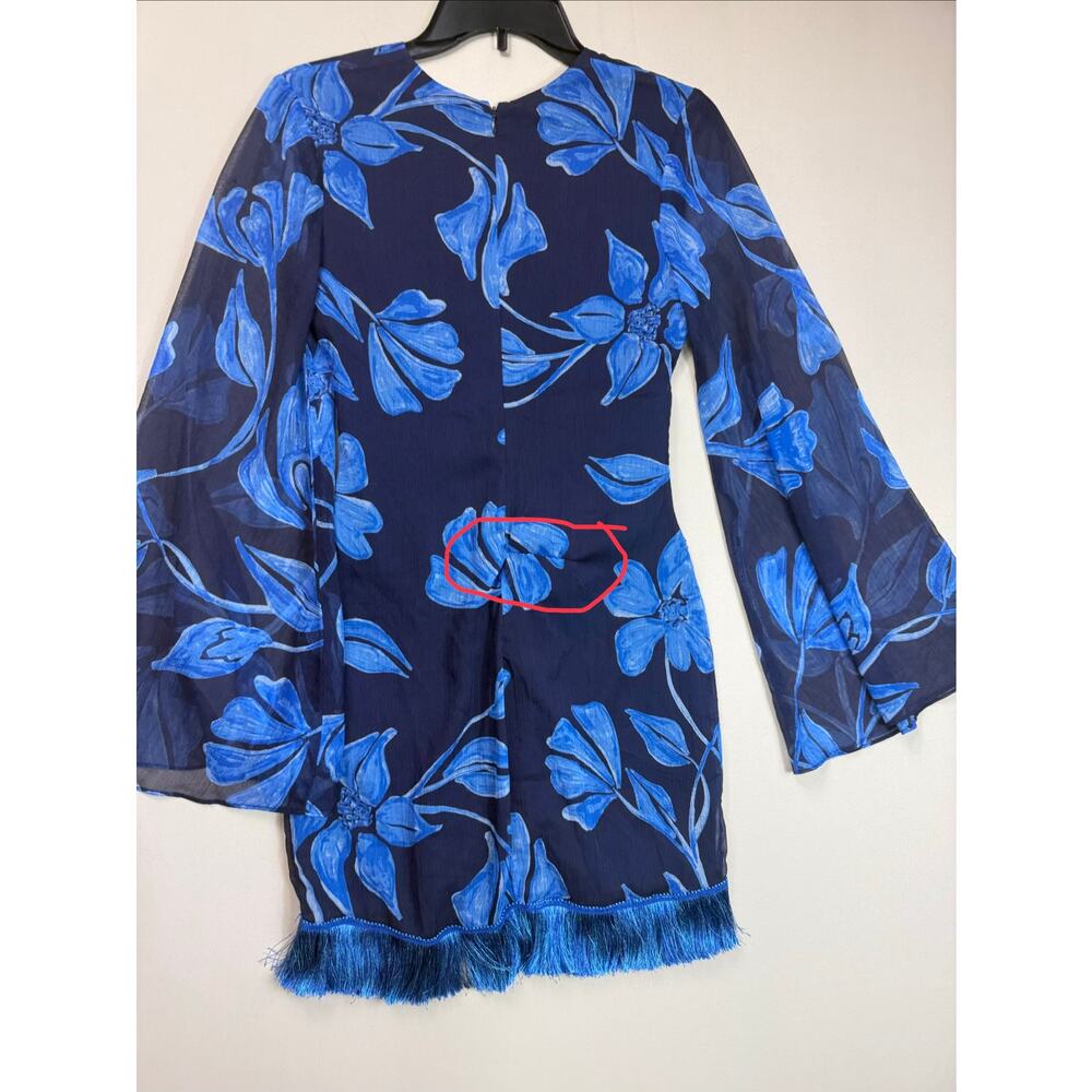 PatBO Nightflower blue Fringe Trim
Mini Dress size 2 - Picture 6 of 7